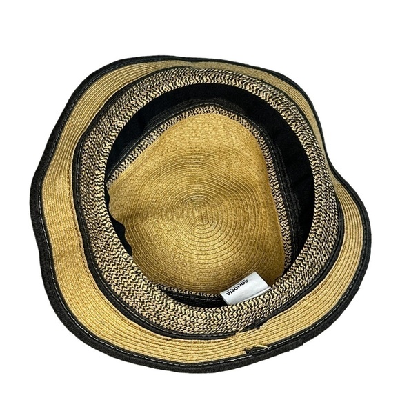 SONOMA | WOMENS STRAW GRASS PACKABLE FLOPPY FULL BRIM SUN SUMMER HAT, OS - Picture 4 of 8